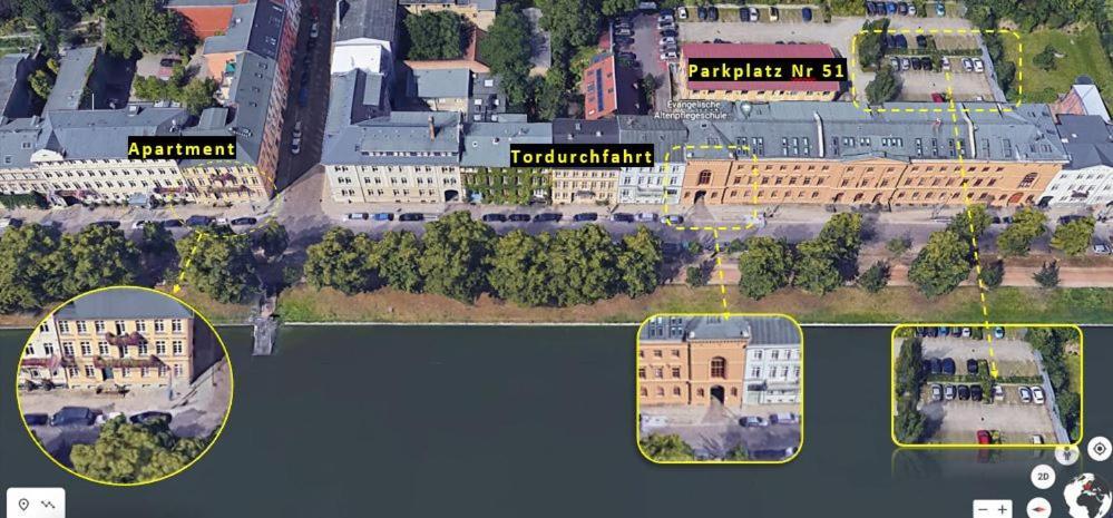 Das Ferienapartment Alexandrine Direkt Am Pfaffenteich Mit Eigenem Parkplatz Schwerin  Ngoại thất bức ảnh